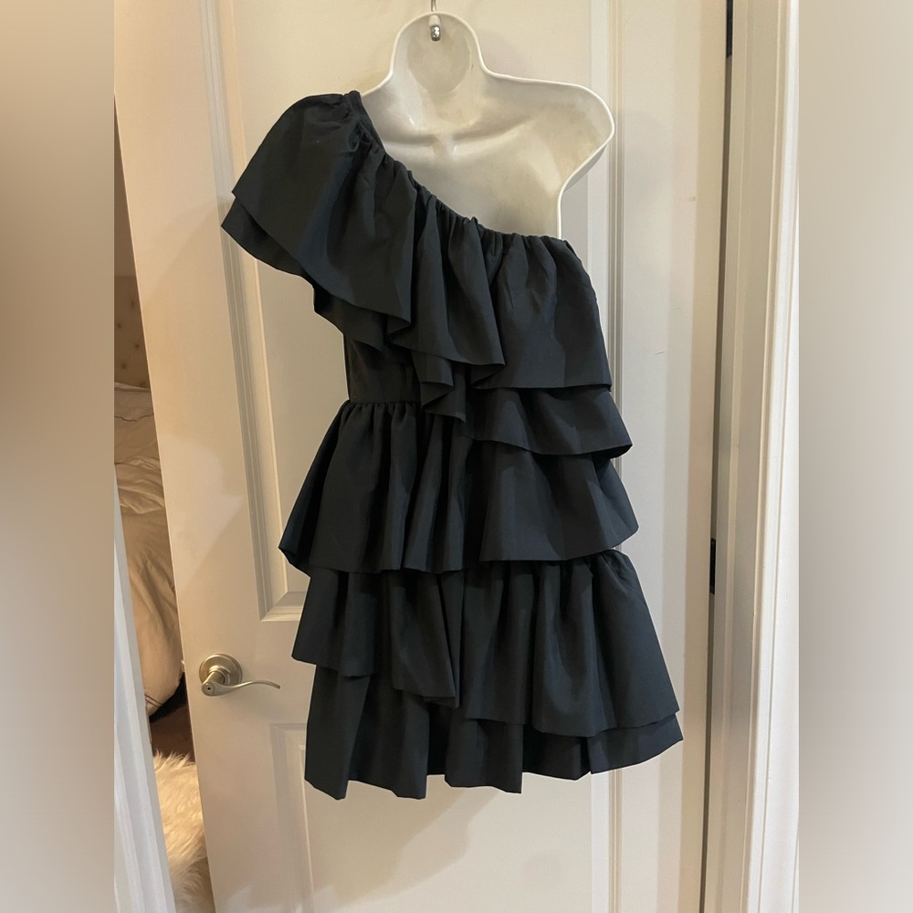 ENDLESS ROSE ONE-SHOULDER RUFFLED MINI DRESS SIZE XS - Picture 7 of 14